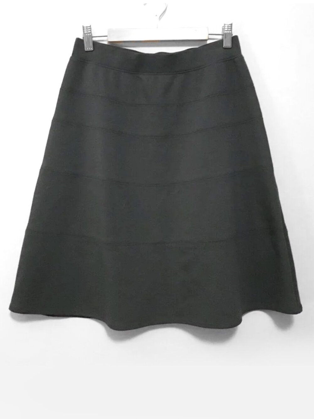 Isaac Mizrahi Live! Dusky Grey A-Line Jersey Skirt Size XS